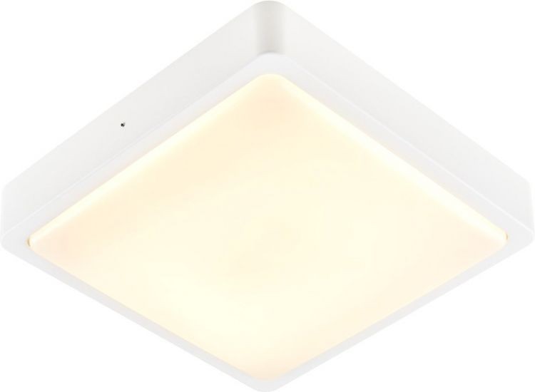 SLV AINOS, applique et plafonnier extérieur, carré, blanc, LED, 17W, 3000K/4000K, IP65