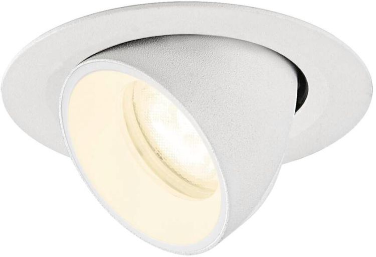 SLV NUMINOS® GIMBLE XS, Deckeneinbauleuchte, 4000 K, 55°, IP20, rund, weiß