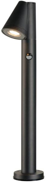 SLV T-TUBE 70 POLE, Outdoor Stehleuchte, GU10, single, Sensor, IP44, max. 10 W, schwarz