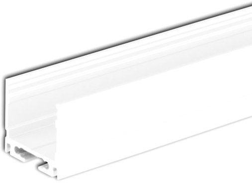 ISOLED LED Aufbauprofil SURF16 Aluminium weiß pulverbeschichtet, RAL9010, 200cm