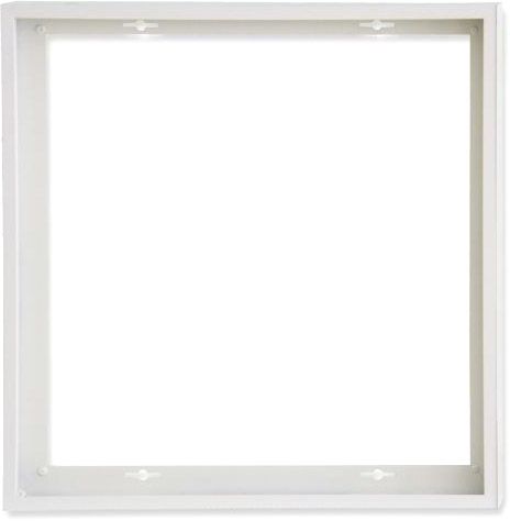 ISOLED Aufbaurahmen weiß RAL 9016 für LED Panel 600x600, Schnellmontage