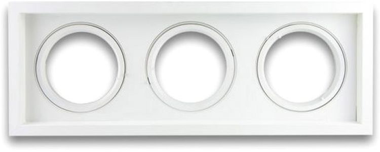 ISOLED Einbaurahmen AR111, eckig, 3 fach, schwenkbar