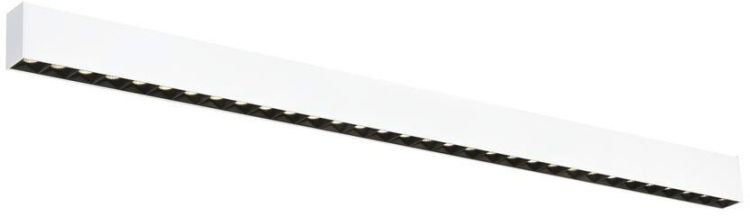 SLV GLENOS® PRO, Deckenaufbauleuchte, 1,2m, DALI, UGR19, 4000K, 30 W, 75°, weiß / schwarz
