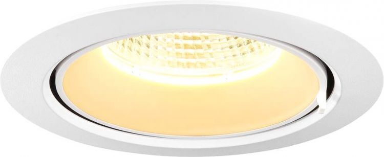 SLV GIMBLE IN 150, Indoor LED Deckeneinbauleuchte, weiß, 3000K