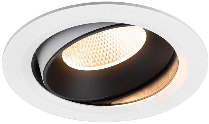 SLV NUMINOS® MOVE XL, Deckeneinbauleuchte weiß/schwarz 2700 K 20°
