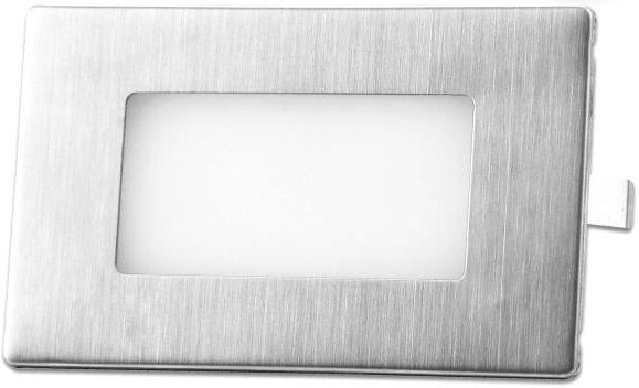 ISOLED LED Wandeinbauleuchte eckig, 2.5W, IP65, ColorSwitch 3000K|4000K|6000K, inkl. Einputzdose