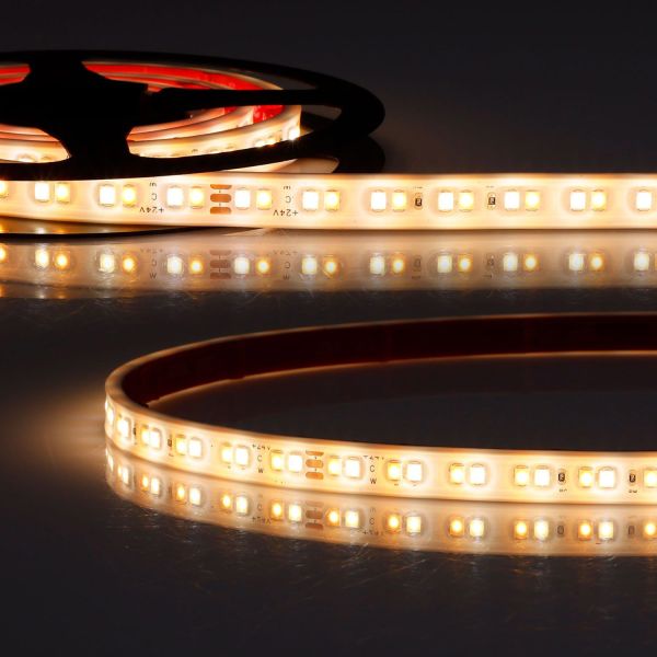 ISOLED LED AQUA918/940 Linear CCT Flexband, 24V DC, 7W ww + 7 W kw, IP68, 5m Rolle, 160LED/m