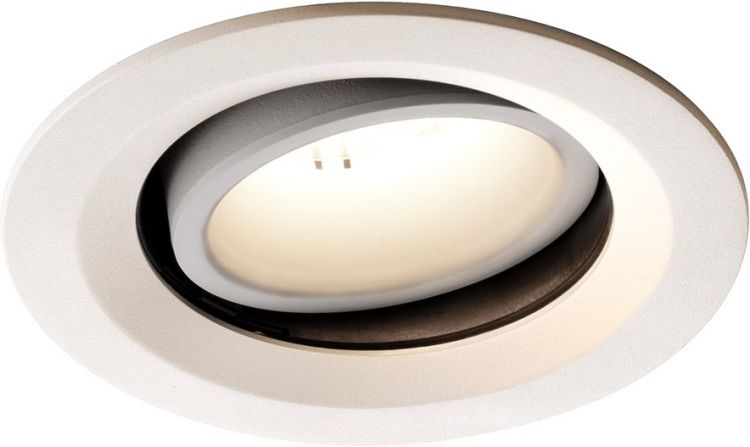 SLV NUMINOS® MOVE DL M, Indoor, luminaria empotrada de techo led blanco/blanco 4000 K 55 °