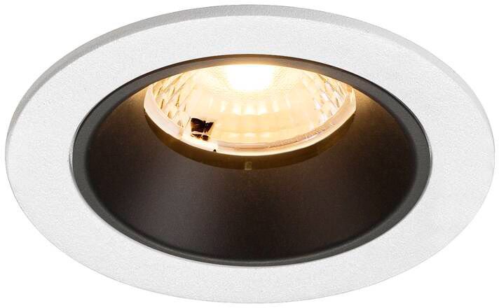 SLV NUMINOS® S, Deckeneinbauleuchte weiß/schwarz 3000 K 40°