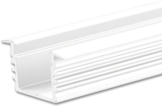 ISOLED LED Einbauprofil DIVE12 Aluminium weiß RAL 9010, 200cm