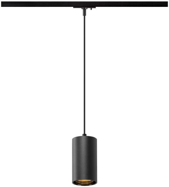SLV ASTO TUBE, 1~ Pendelleuchte, GU10, Pendellänge 250 cm, 1 x max. 10 W, schwarz