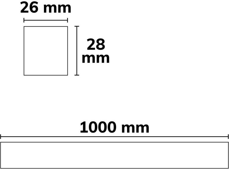 ISOLED Schaumstoffdrainage für Profil GROUND-OUT16, 100cm