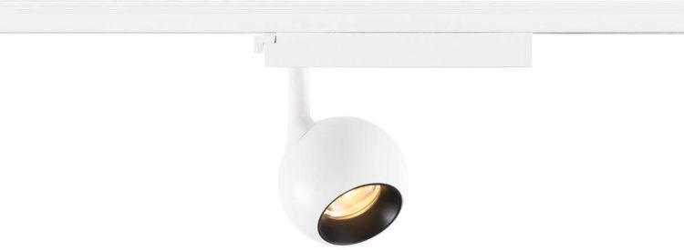 SLV LIGHT EYE® 2.0, 1~ Spot, PHASE, rund, 3000K, 11 W, 30°, weiß / schwarz