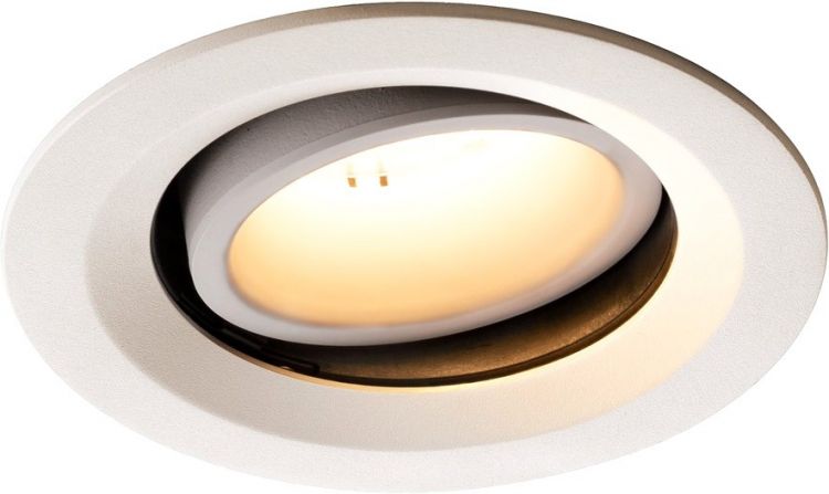 SLV NUMINOS® MOVE DL M, Indoor, luminaria empotrada de techo led blanco/blanco 3000 K 55 °