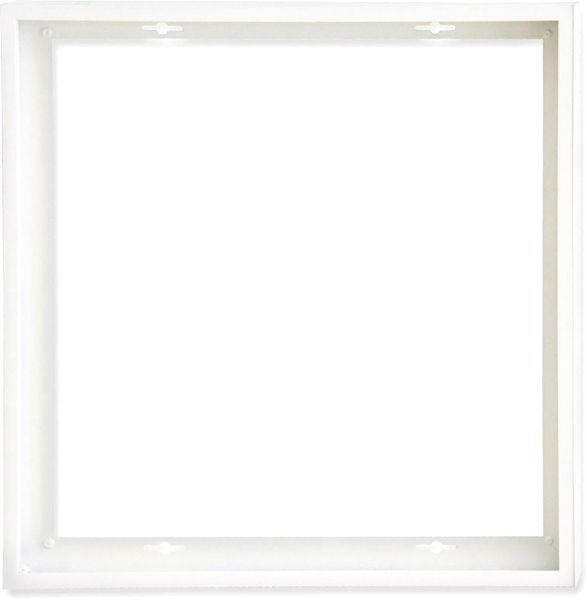 ISOLED Aufbaurahmen weiß RAL 9016, Höhe 7cm, für LED Panels 625x625, steckbare Schnellmontage