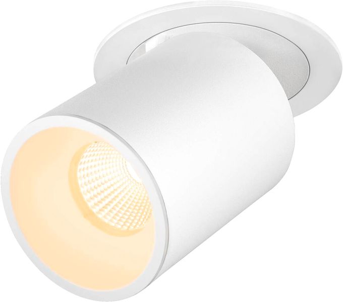 SLV NUMINOS® PROJECTOR L, Deckeneinbauleuchte, 3000 K, 40°, zylindrisch, weiß / weiß