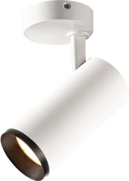 SLV NUMINOS® SPOT PHASE M, Indoor LED Deckenaufbauleuchte weiß/schwarz 3000K 24°