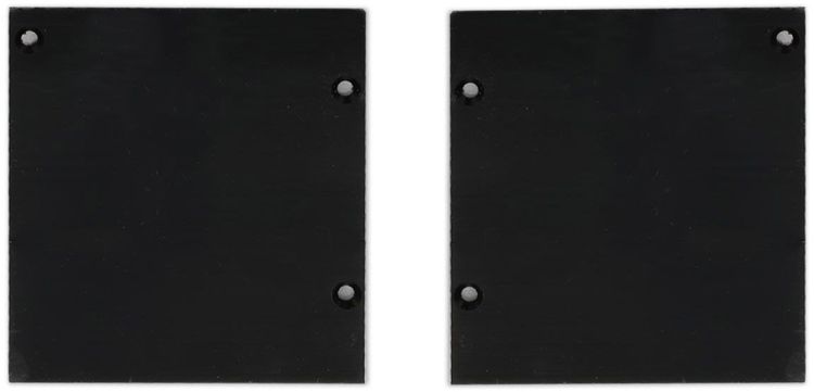 ISOLED Endkappe Alu EC133 für Curtain10 ONE FLAT mit VISOR, 1 Paar (links & rechts), schwarz
