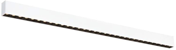 SLV GLENOS® PRO, Deckenaufbauleuchte, 1,2m, DALI, UGR19, 3000K, 30 W, 75°, weiß / schwarz