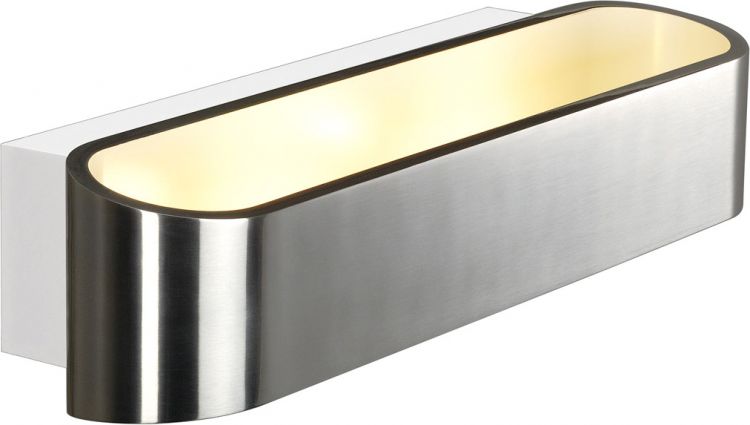 SLV ASSO LED 300 Wandleuchte, oval, alu brushed, 2x5W, 3000K