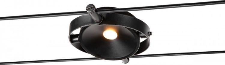 SLV DURNO, cable luminaire for the TENSEO low voltage cable system, 2700K, black