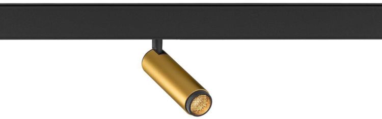 SLV GRIP! S, 48V Spot, deep & recessed track, zylindrisch, 3000K, 9.8 Watt, DALI, 29°, gold