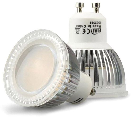 ISOLED GU10 LED Strahler 6W Glas diffuse, 120°, warmweiß