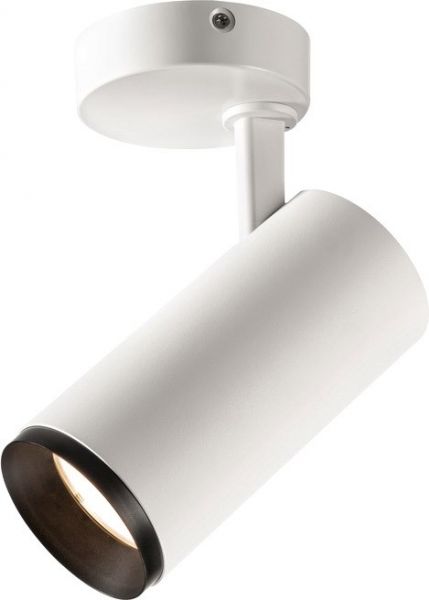 SLV NUMINOS® SPOT PHASE M, Indoor LED Deckenaufbauleuchte weiß/schwarz 4000K 60°