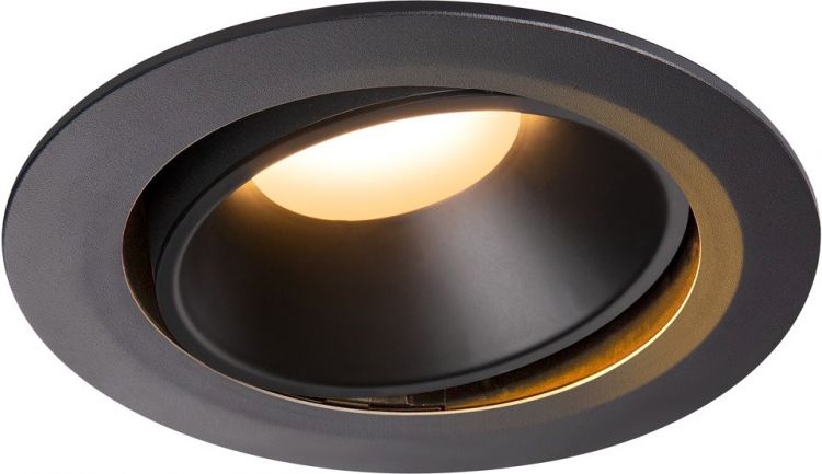 SLV NUMINOS® MOVE DL XL, Indoor, luminaria empotrada de techo led negro/negro 2700 K 20°