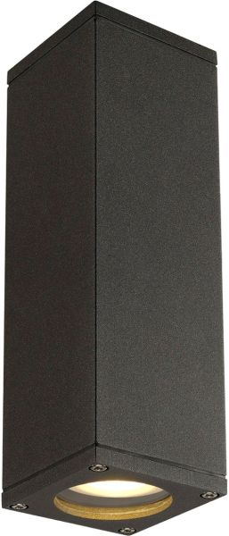 SLV THEO UP-DOWN OUT Wandleuchte, eckig, anthrazit, GU10, max. 2x35W
