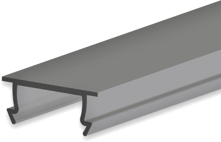 ISOLED Abdeckung COVER44 schwarz/matt 300 cm für Profil SURF10