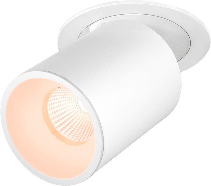 SLV NUMINOS® PROJECTOR L, Deckeneinbauleuchte, 2700 K, 55°, zylindrisch, weiß / weiß