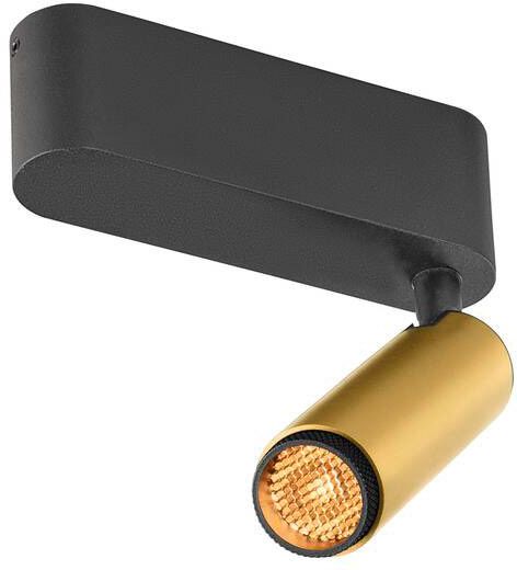 SLV GRIP! S, Deckenaufbauleuchte, single, PHASE, 2700 K, 11 W, 29°, gold / schwarz