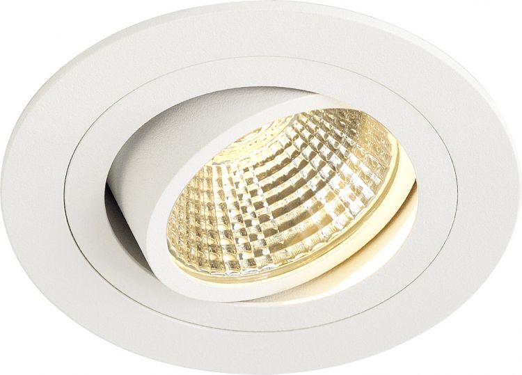 SLV NEW TRIA LED DL ROUND Set, Downlight, mattweiss, 6W, 38°, 3000K,