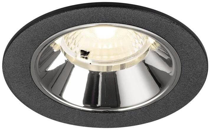 SLV NUMINOS® S, Deckeneinbauleuchte schwarz/chrom 4000 K 40°