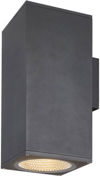 SLV ENOLA SQUARE UP/DOWN L, outdoor LED surface-mounted wall light anthracite CCT 3000/4000K