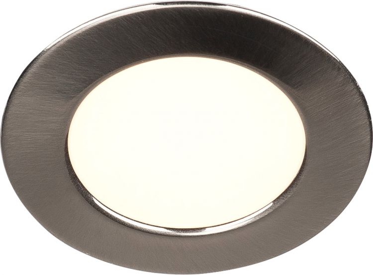 SLV DL 126 Einbauleuchte, LED, 3000K, metall gebürstet, 2,8 W