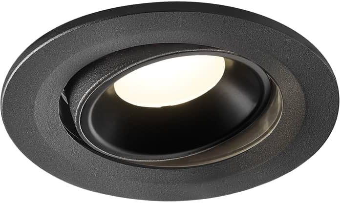 SLV NUMINOS® MOVE S, Deckeneinbauleuchte schwarz 4000K 55°