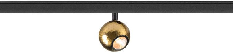 SLV DYSKO, 48V Spot, DALI, standard surface mounted track, 2700K, 5.6 W, 36°, schwarz / gold