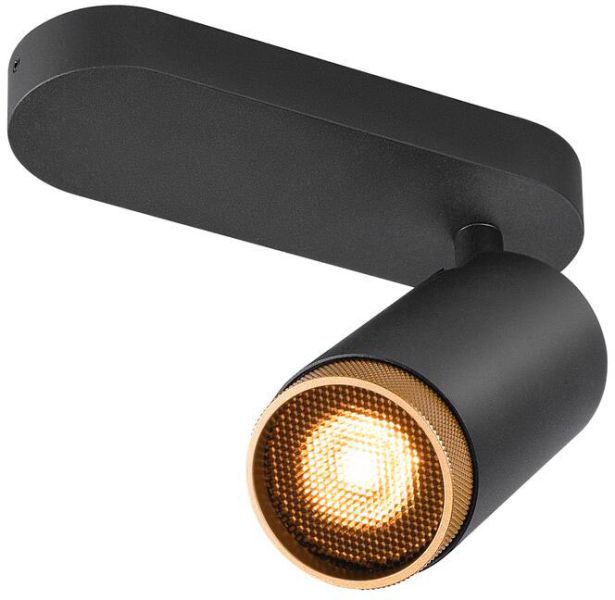 SLV GRIP! L, SPOT CL, single, QPAR51, Deckenaufbauleuchte, zylindrisch, 1 x max. 6 Watt, schwarz