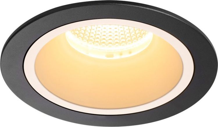 SLV NUMINOS® DL L, Indoor, luminaria empotrada de techo led negro/blanco 3000 K 20°