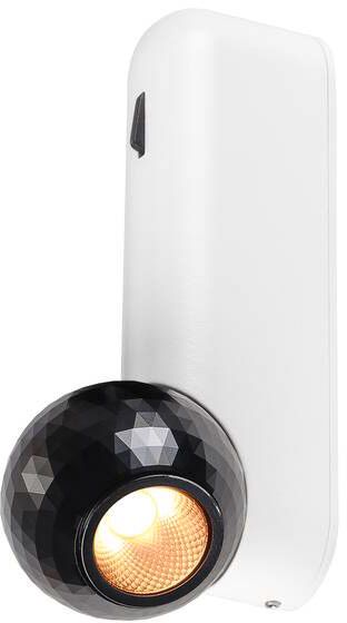 SLV DYSKO, Wand- und Deckenaufbauleuchte, switch, single, PHASE, 2700K, 6.7 W, 36°, weiß / schwarz