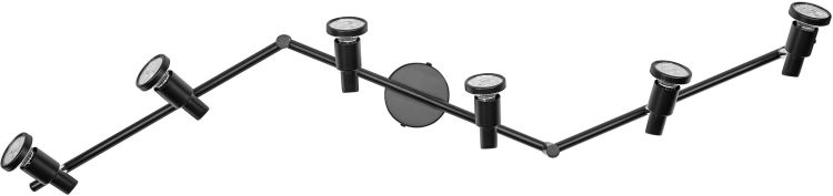 LEDVANCE LED-Spot GU10 Schwarz 6 x 3,4 W 927 DIM