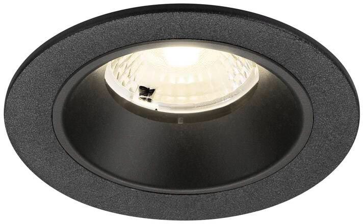 SLV NUMINOS® S, Deckeneinbauleuchte, 4000 K, 40°, IP20, rund, schwarz