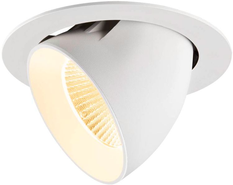 SLV NUMINOS® GIMBLE XL, Deckeneinbauleuchte,, 3000 K, 40°, weiß