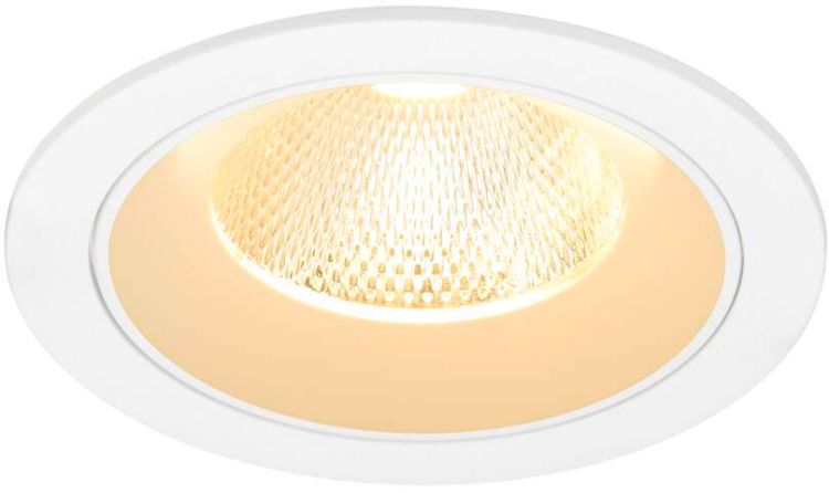 SLV NUMINOS® L, Deckeneinbauleuchte, 3000 K, 20°, IP20, rund, weiß