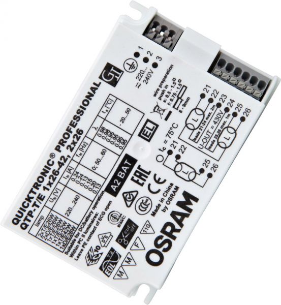 OSRAM QUICKTRONIC® PROFESSIONAL M 1X26…42,2X26