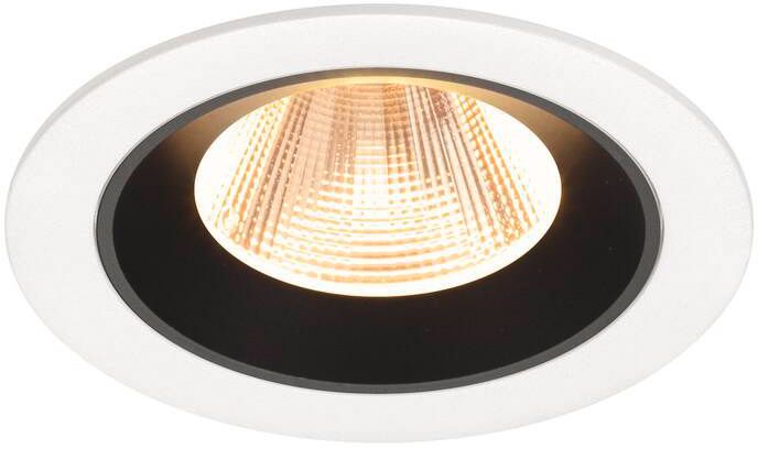 SLV NUMINOS® M, Deckeneinbauleuchte weiß/schwarz 2700 K 20°