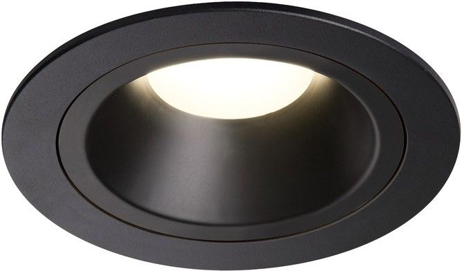 SLV NUMINOS® DL M, Indoor, luminaria empotrada de techo led negro/negro 4000 K 40° con resortes