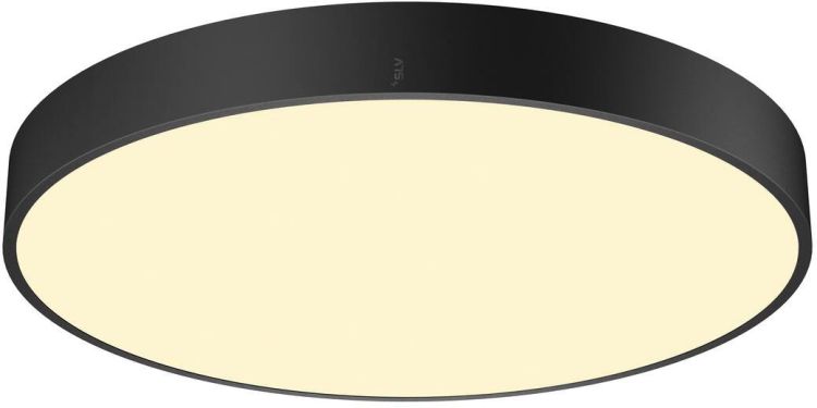 SLV MEDO® PRO 60, Wand- und Deckenaufbauleuchte, rund, 3000/4000K, 39W, DALI, Touch, 110°, schwarz